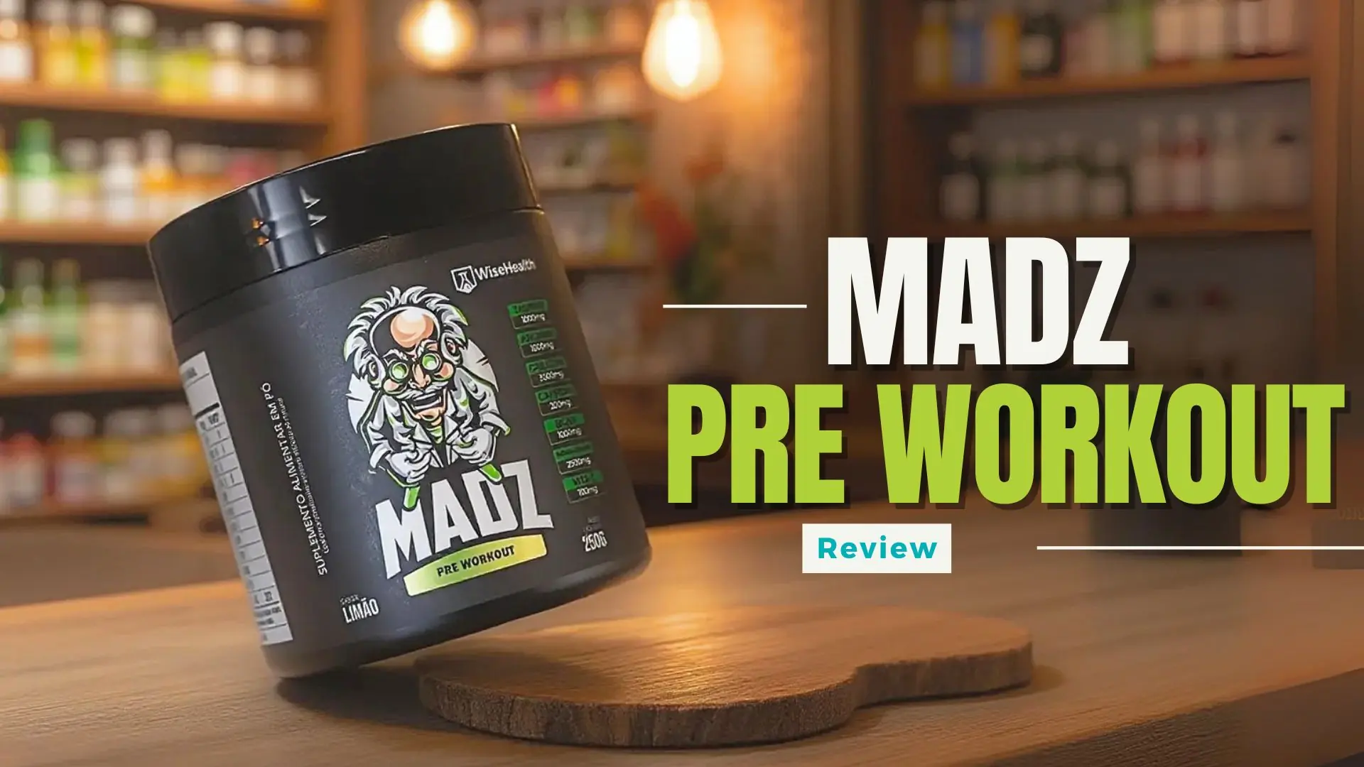 MADZ WiseHealth: O Pré-Treino Bom e Barato que Vale a Pena?